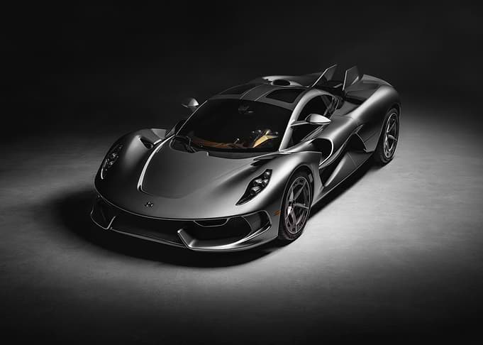 Silver Koenigsegg Jesko Hypercar