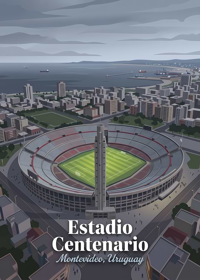 Estadio Centenario Montevideo Poster
