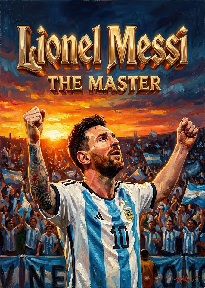 Lionel Messi The Master Poster