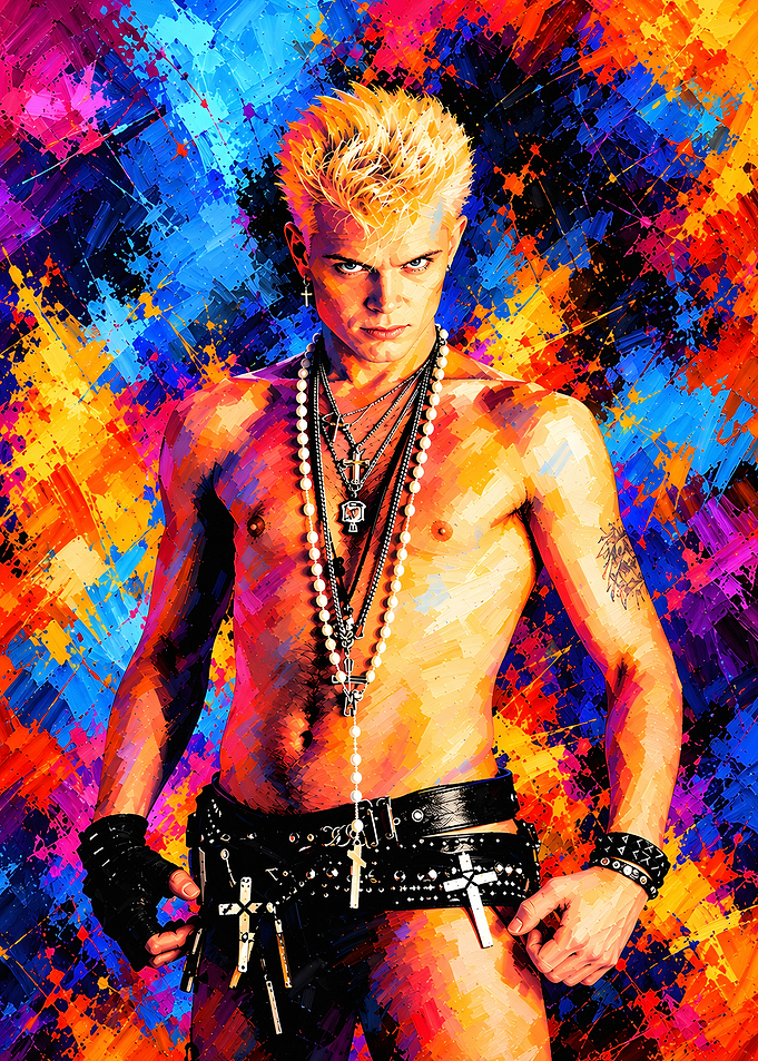Billy Idol Pop Art Portrait