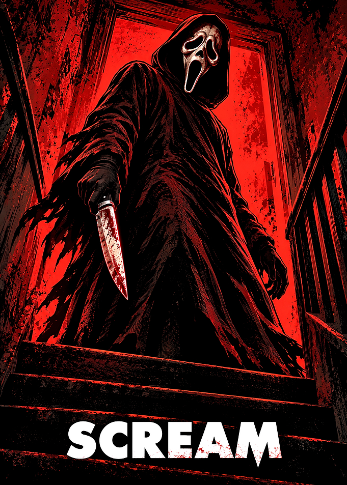 Ghostface Scream Movie Poster