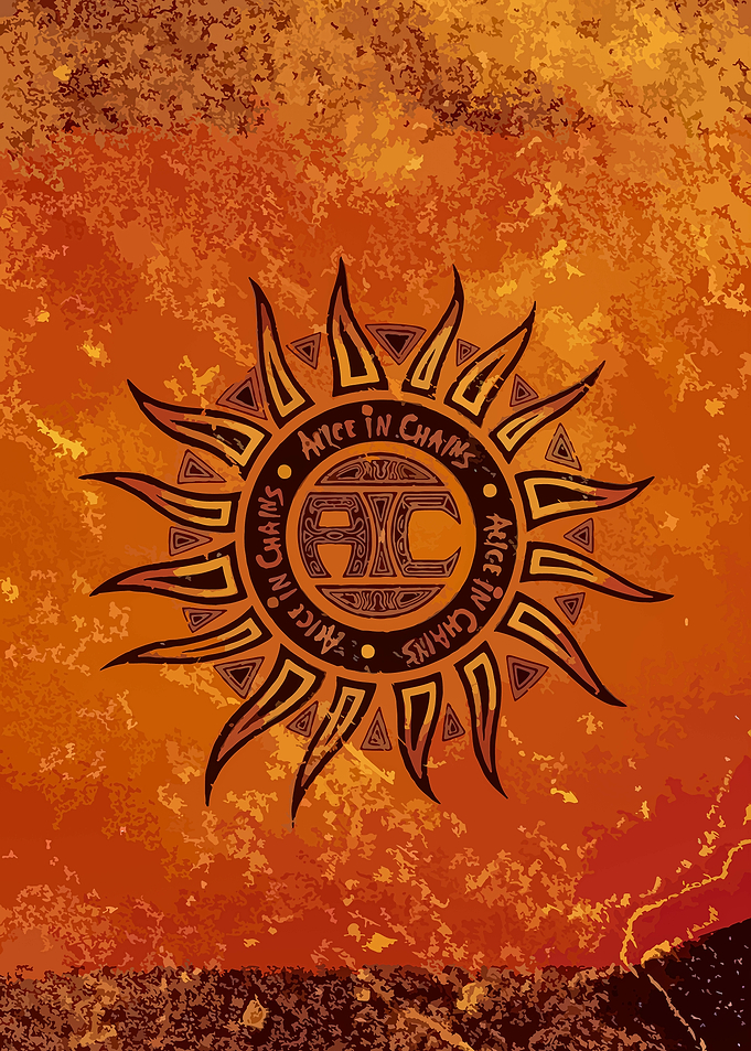 Alice in Chains Sun Logo Poster