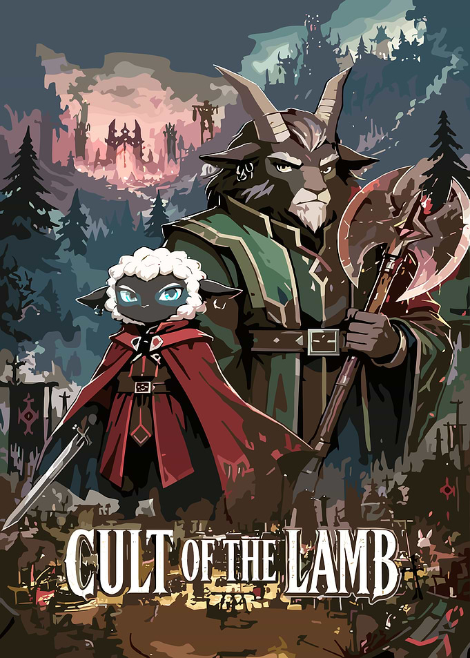 Cult of the Lamb Game Poster