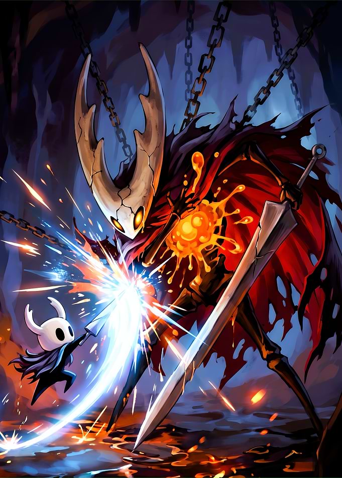 The Knight Battles Broken Vessel