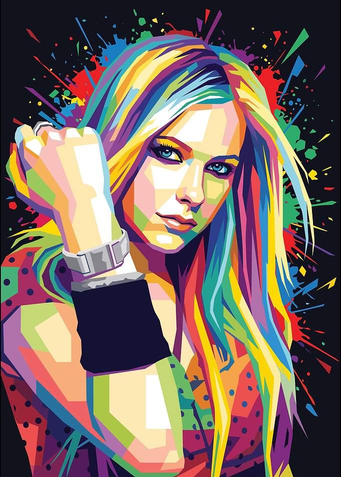 Avril Lavigne Pop Art Portrait