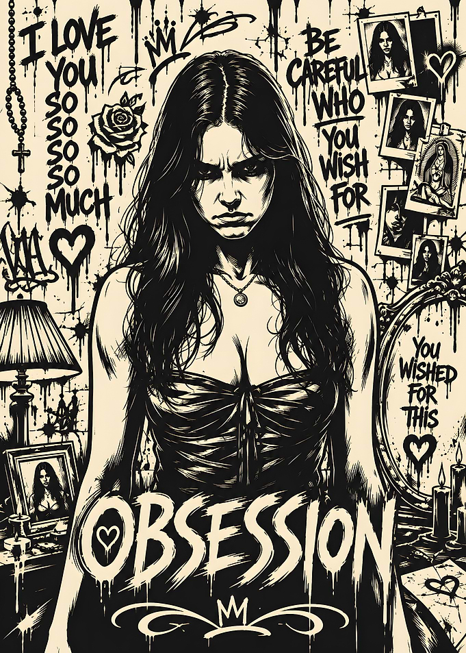 Dark Obsession Graffiti Portrait