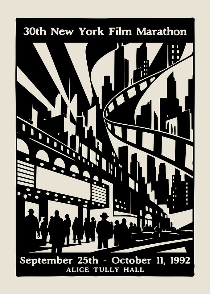 30th New York Film Marathon Poster