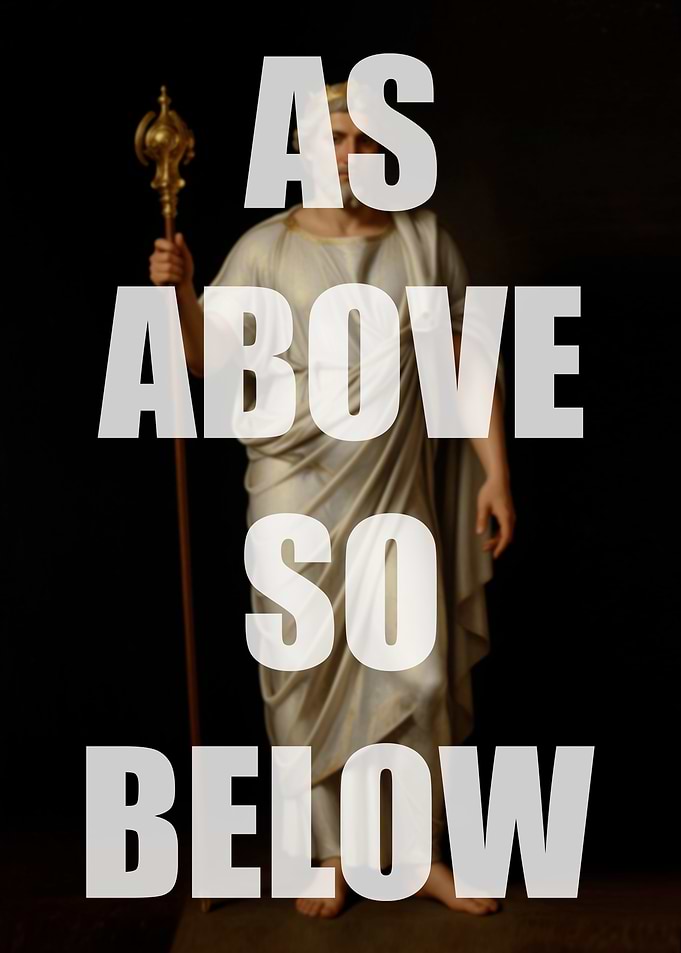 As Above So Below Hermetic Poster