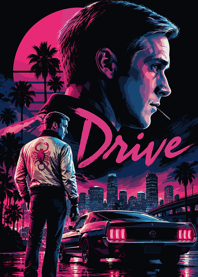 Drive Movie Synthwave Poster