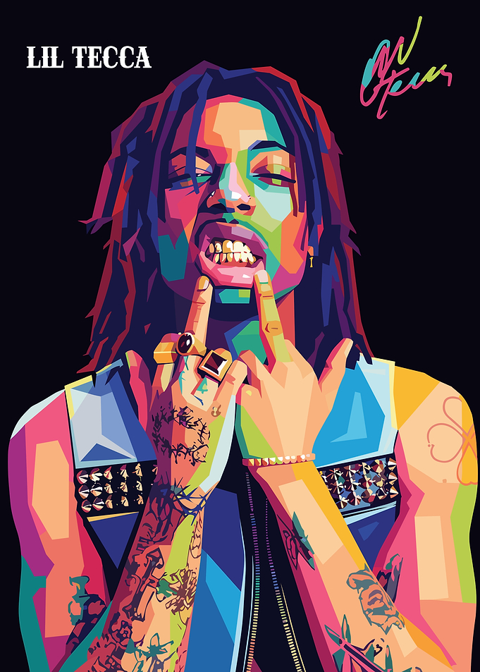 Lil Tecca Pop Art Portrait
