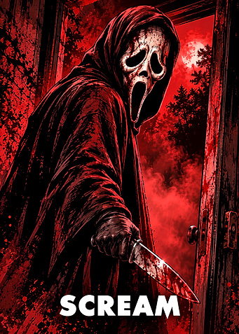 Ghostface Scream Horror Movie Poster