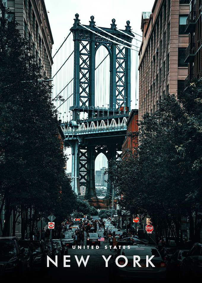 Manhattan Bridge View New York