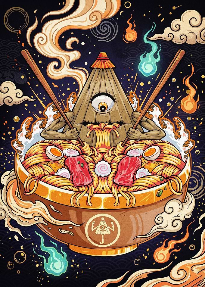 Ramen Yōkai Japanese Pop Art