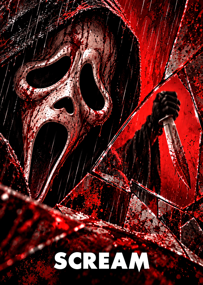 Scream Ghostface Horror Movie Poster