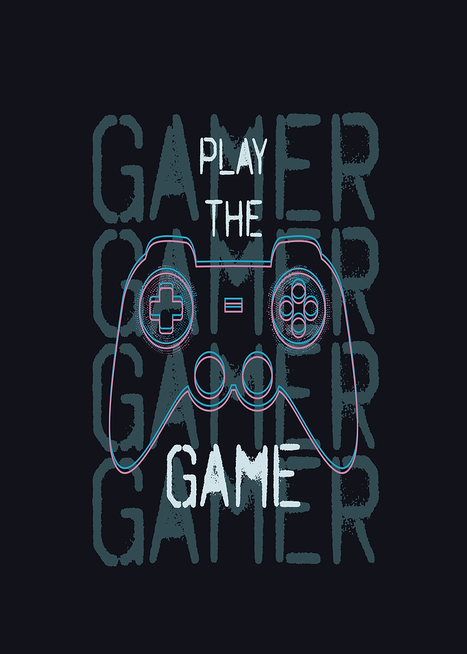 Play The Game Gamer Graphic