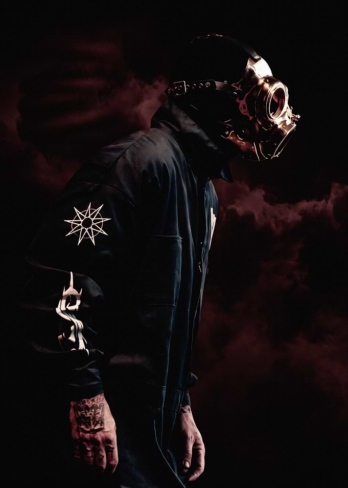 Slipknot Band Member in Gas Mask