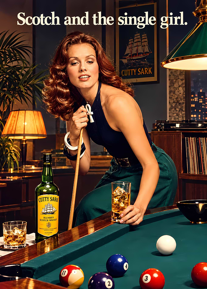 Vintage Cutty Sark Whiskey Advertisement