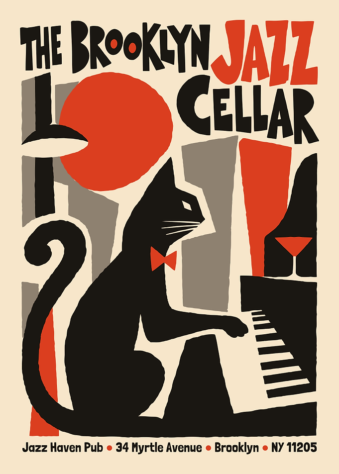 The Brooklyn Jazz Cellar Poster