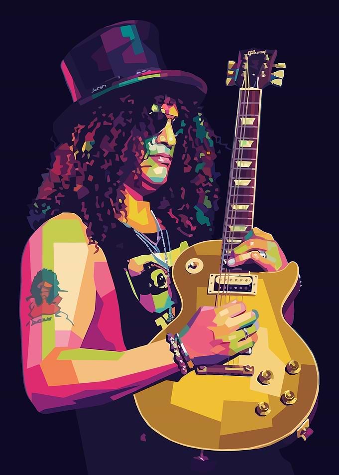 Slash WPAP Pop Art Portrait