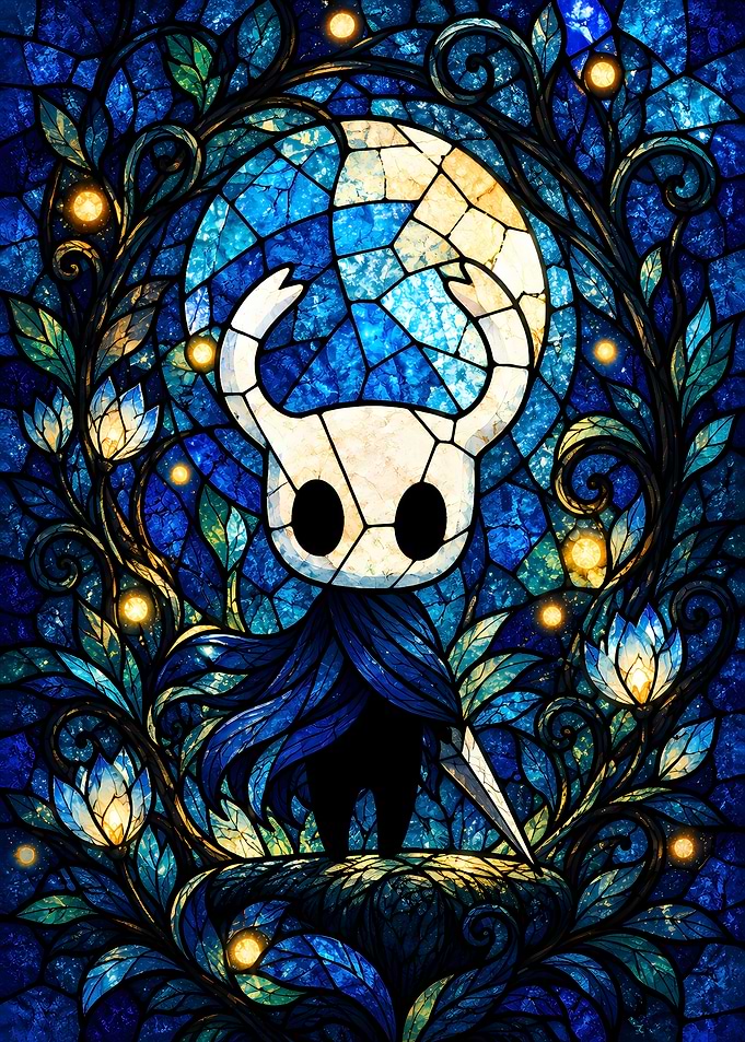 Hollow Knight Stained Glass Art