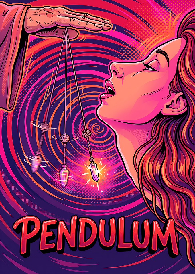 Hypnotic Pendulum Crystal Art