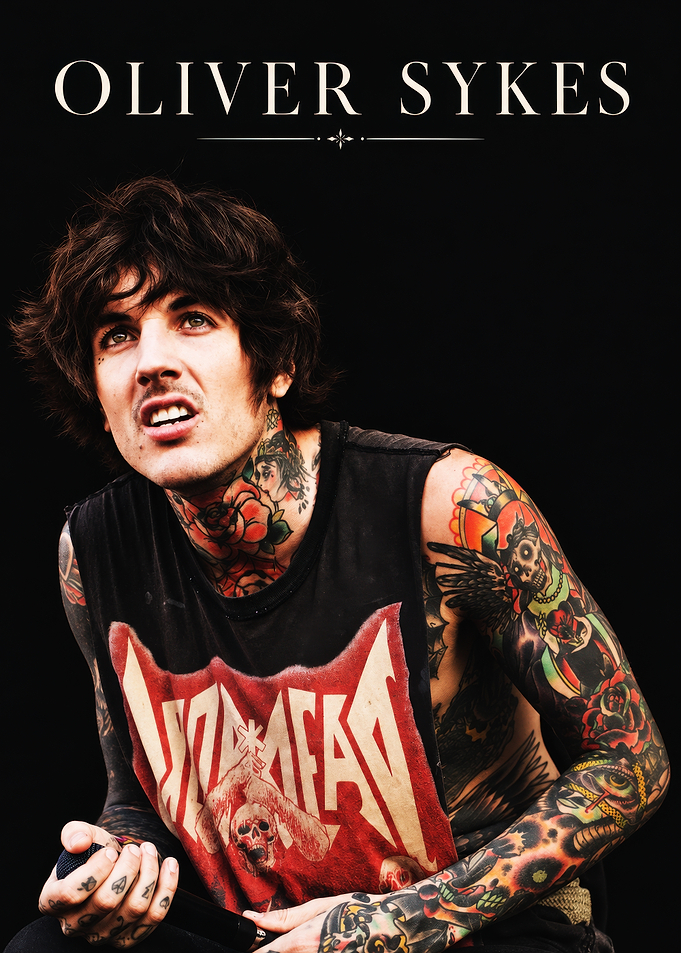 Oliver Sykes Portrait Poster
