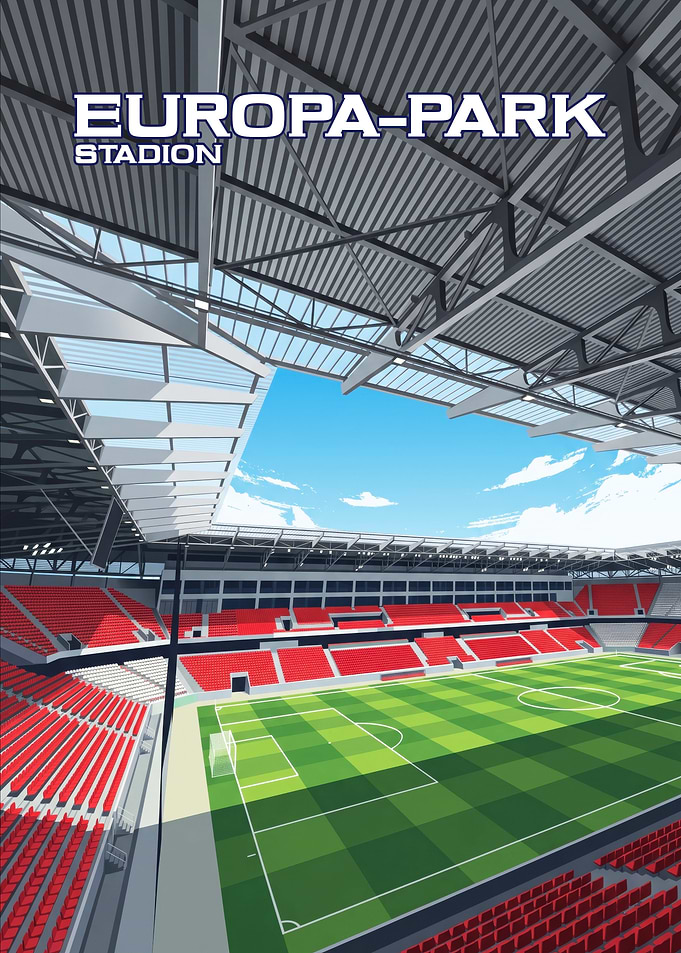 Europa-Park Stadion Soccer Stadium Illustration