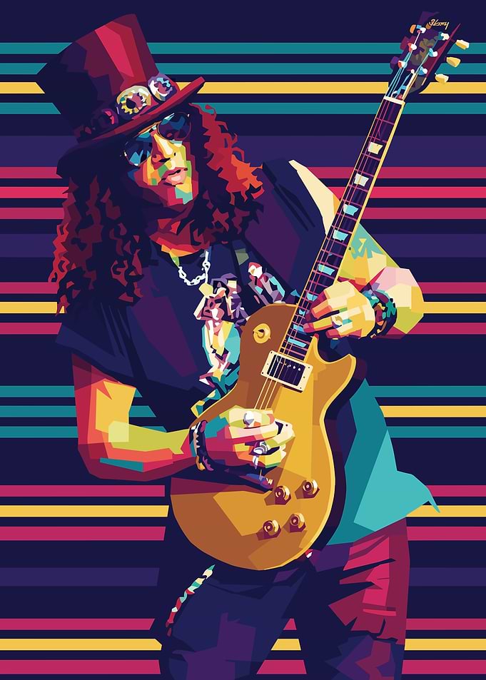 Slash WPAP Pop Art Portrait