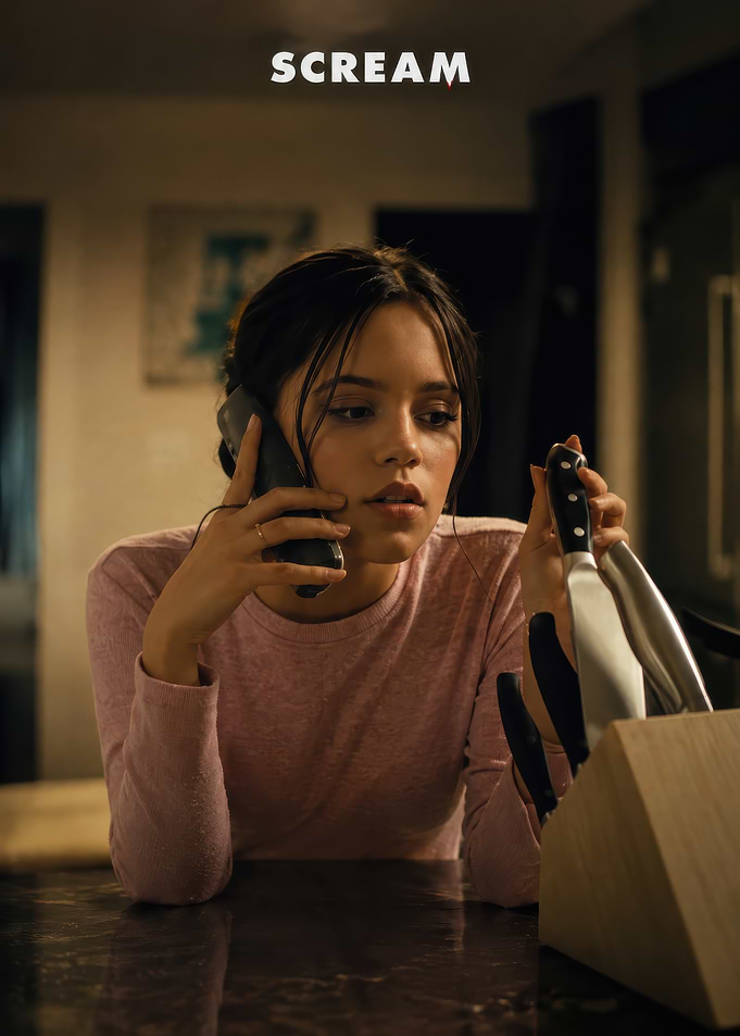 Jenna Ortega in Scream Movie Poster