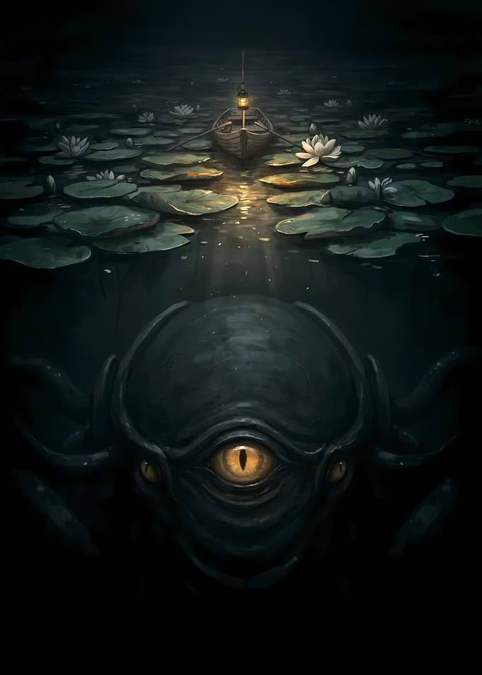Eldritch Horror Lurking Beneath the Boat
