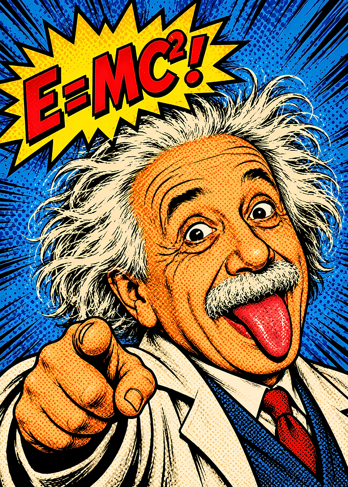 Pop Art Albert Einstein Poster