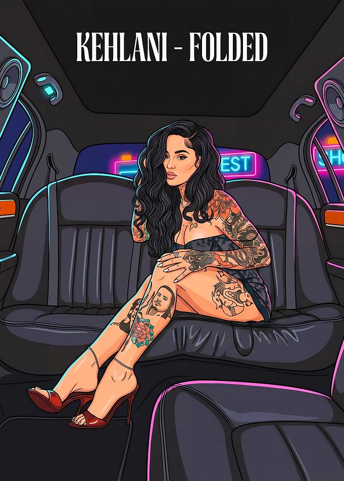 Kehlani Folded Music Poster Art