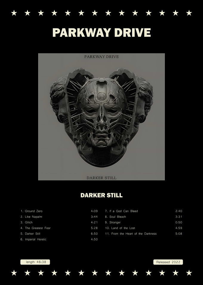 Parkway Drive Darker Still Album Poster