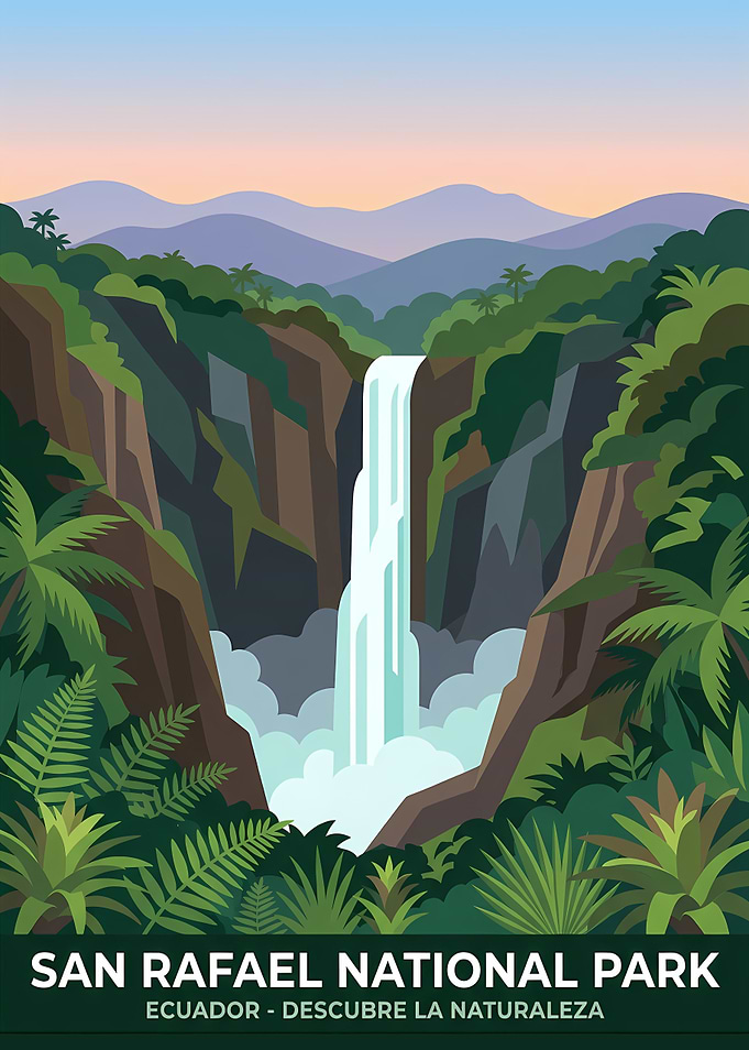 San Rafael National Park Travel Poster