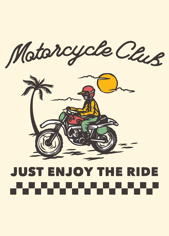 Motorcycle Club Vintage Style Graphic