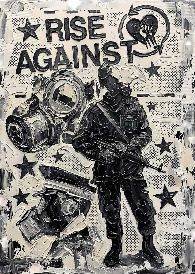 Rise Against Band Art Poster