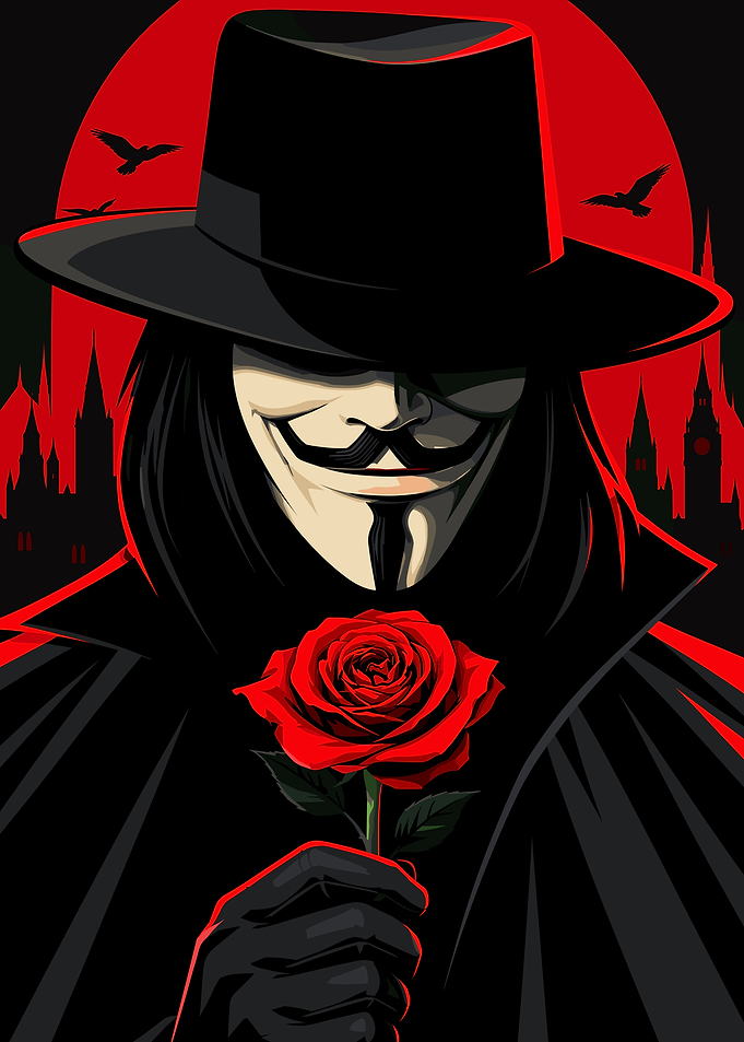 V for Vendetta Guy Fawkes Portrait
