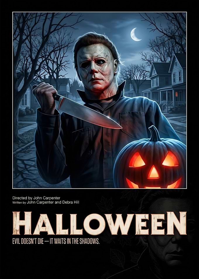 Halloween Movie Poster Featuring Michael Myers
