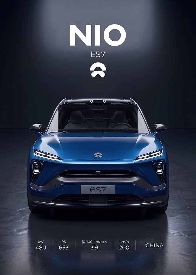 NIO ES7 Electric SUV Promotional Poster