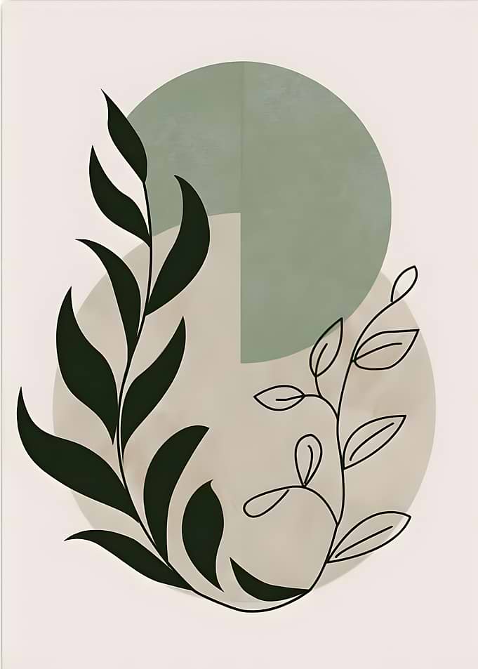 Minimalist Botanical Line Art
