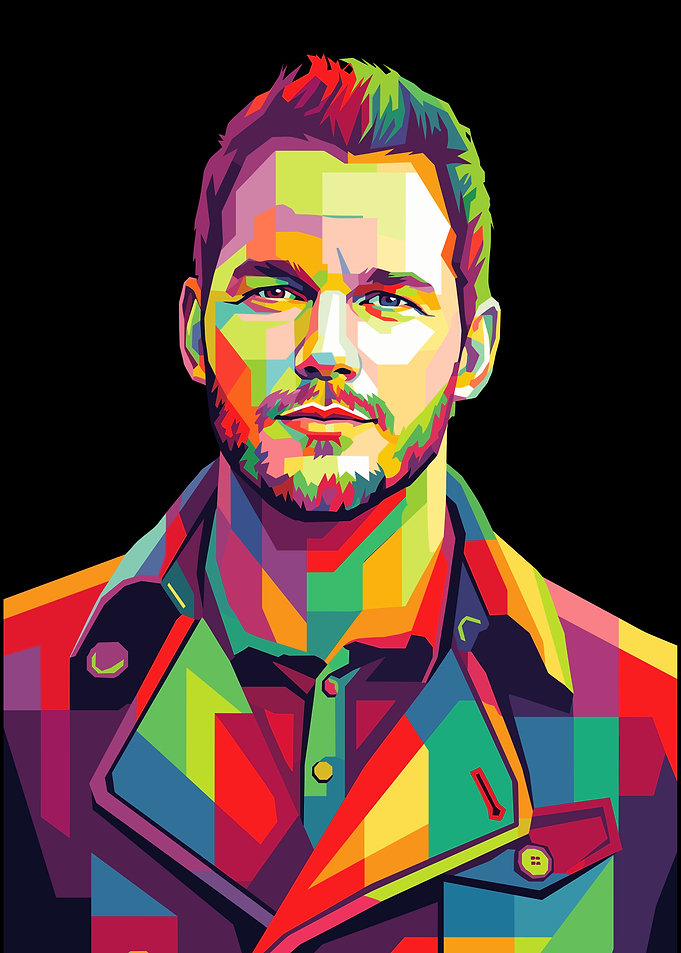 Chris Pratt Pop Art Portrait