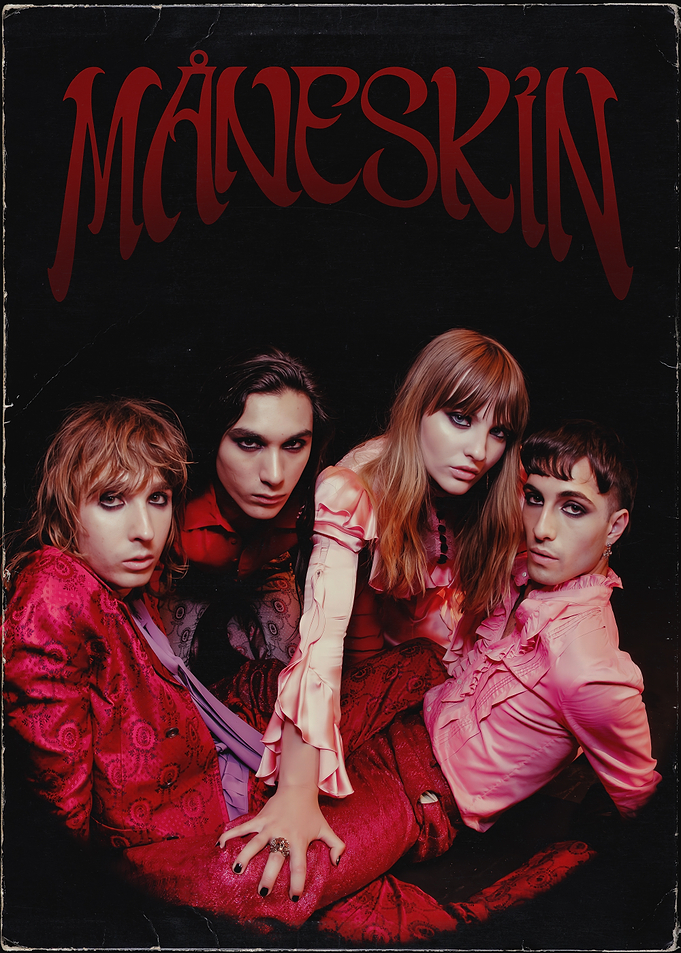 Måneskin Band Portrait Poster