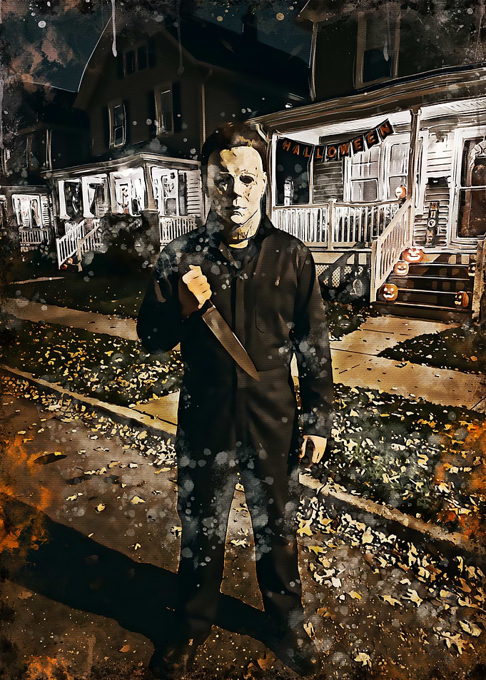 Michael Myers Halloween Horror Poster