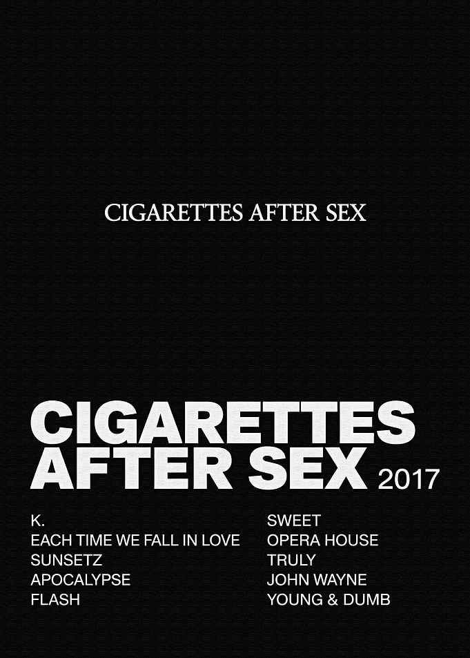 Cigarettes After Sex 2017 Album Poster