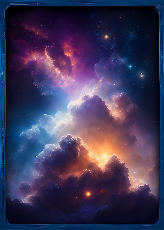 Ethereal Cosmic Nebula Cloudscape