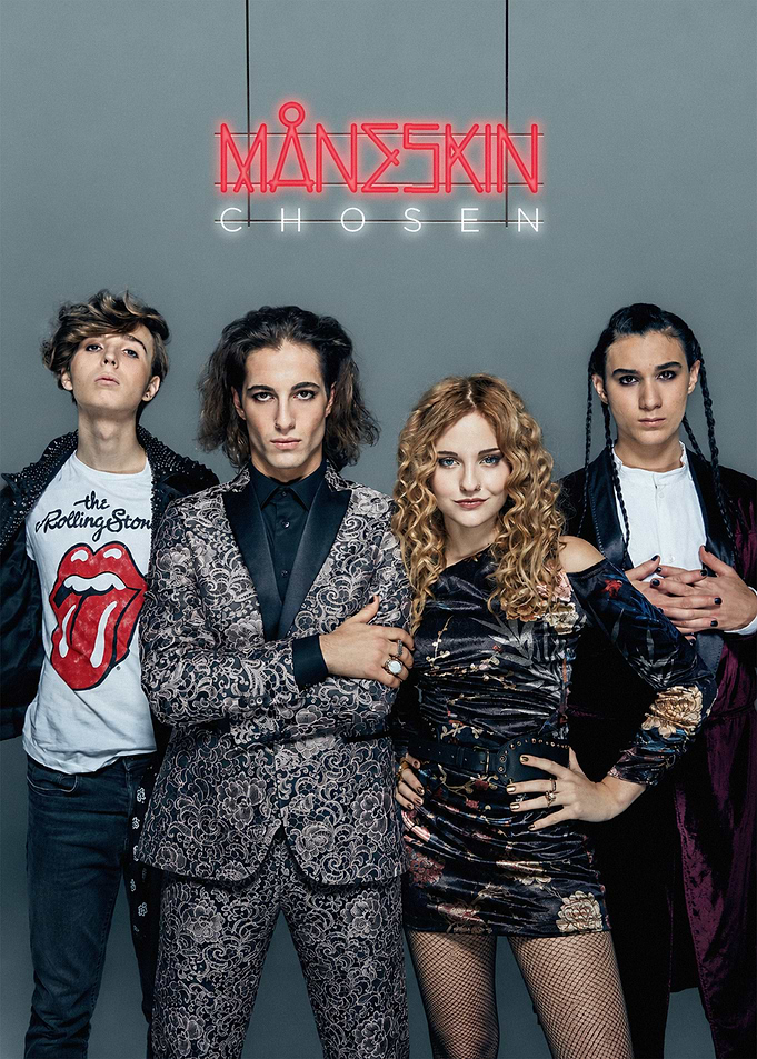 Måneskin Chosen Band Promotional Poster