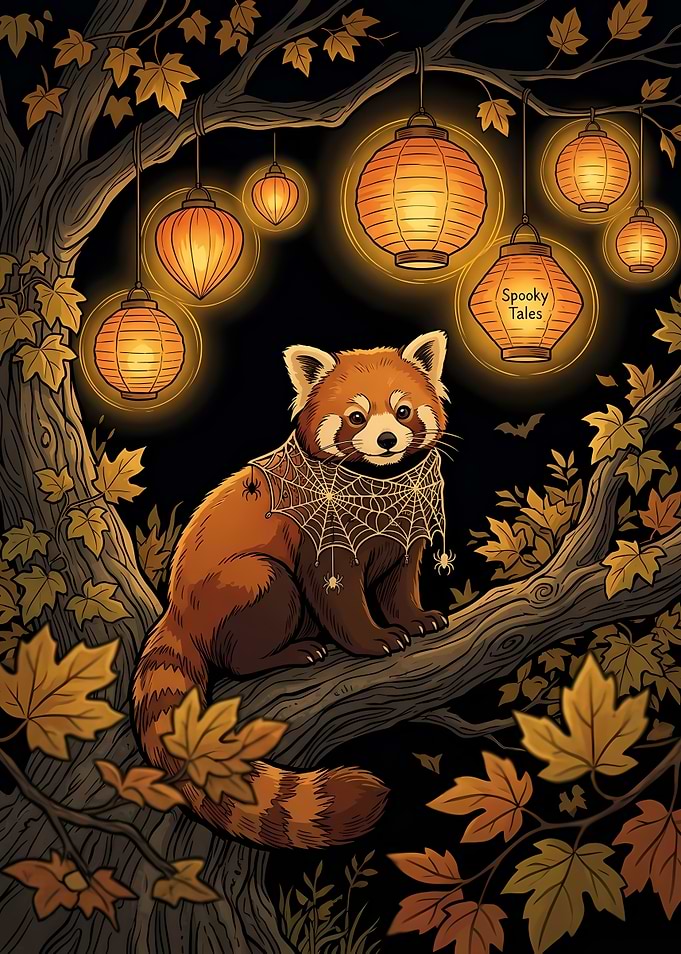 Red Panda Cute Halloween Animals