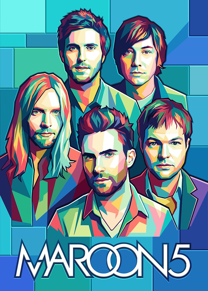 Maroon 5 Pop Art Portrait