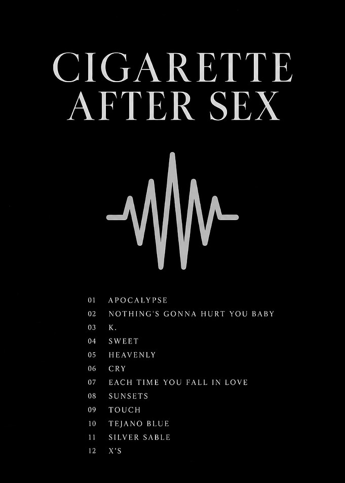Cigarettes After Sex Tracklist Poster