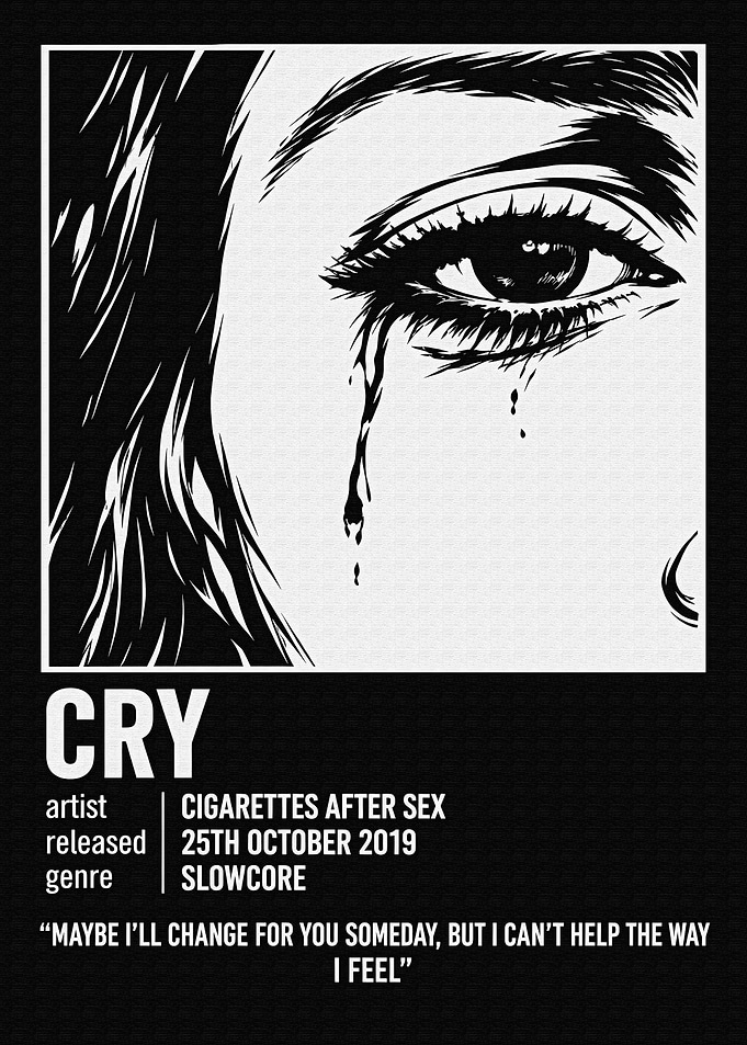 Cigarettes After Sex Cry Poster